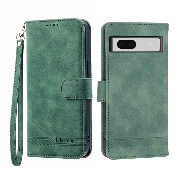Dierfeng Dream Line TPU + Custodia per telefono in pelle PU, For Google Pixel 7 Pro, For Google Pixel 7a