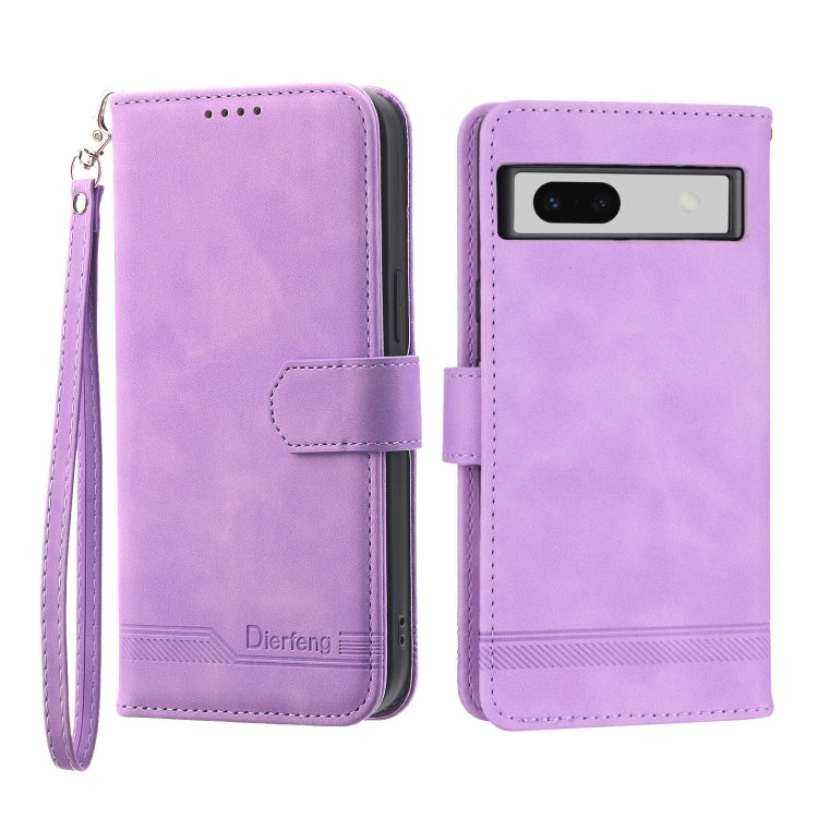 Dierfeng Dream Line TPU + Custodia per telefono in pelle PU, For Google Pixel 7 Pro, For Google Pixel 7a