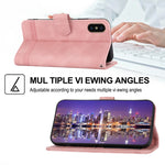 Dierfeng Dream Line TPU + Custodia per telefono in pelle PU, For iPhone XS Max, For iPhone XR, For iPhone X/XS, For iPhone 6 Plus/7 Plus/8 Plus