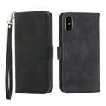Dierfeng Dream Line TPU + Custodia per telefono in pelle PU, For iPhone XS Max, For iPhone XR, For iPhone X/XS, For iPhone 6 Plus/7 Plus/8 Plus