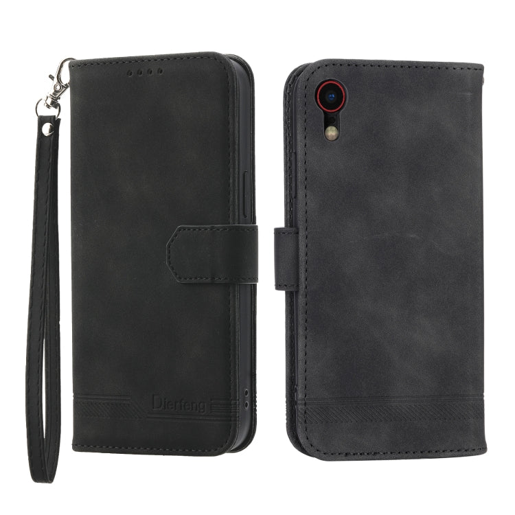 Dierfeng Dream Line TPU + Custodia per telefono in pelle PU, For iPhone XS Max, For iPhone XR, For iPhone X/XS, For iPhone 6 Plus/7 Plus/8 Plus