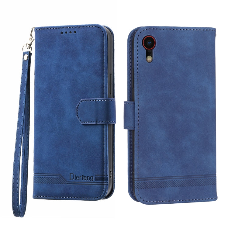Dierfeng Dream Line TPU + Custodia per telefono in pelle PU, For iPhone XS Max, For iPhone XR, For iPhone X/XS, For iPhone 6 Plus/7 Plus/8 Plus