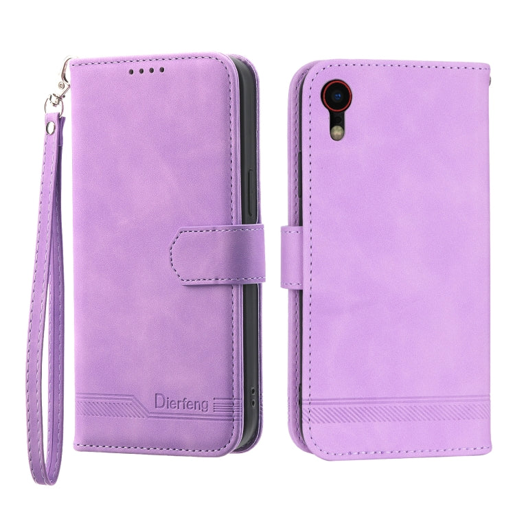 Dierfeng Dream Line TPU + Custodia per telefono in pelle PU, For iPhone XS Max, For iPhone XR, For iPhone X/XS, For iPhone 6 Plus/7 Plus/8 Plus