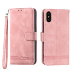 Dierfeng Dream Line TPU + Custodia per telefono in pelle PU, For iPhone XS Max, For iPhone XR, For iPhone X/XS, For iPhone 6 Plus/7 Plus/8 Plus