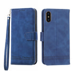 Dierfeng Dream Line TPU + Custodia per telefono in pelle PU, For iPhone XS Max, For iPhone XR, For iPhone X/XS, For iPhone 6 Plus/7 Plus/8 Plus