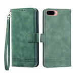 Dierfeng Dream Line TPU + Custodia per telefono in pelle PU, For iPhone XS Max, For iPhone XR, For iPhone X/XS, For iPhone 6 Plus/7 Plus/8 Plus