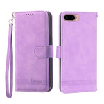 Dierfeng Dream Line TPU + Custodia per telefono in pelle PU, For iPhone XS Max, For iPhone XR, For iPhone X/XS, For iPhone 6 Plus/7 Plus/8 Plus