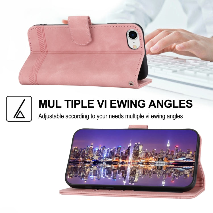 Dierfeng Dream Line TPU + Custodia per telefono in pelle PU, For iPhone 6/7/8/SE 2020/SE 2022