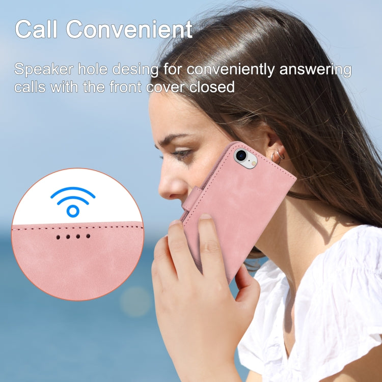 Dierfeng Dream Line TPU + Custodia per telefono in pelle PU, For iPhone 6/7/8/SE 2020/SE 2022