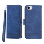 Dierfeng Dream Line TPU + Custodia per telefono in pelle PU, For iPhone 6/7/8/SE 2020/SE 2022