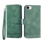 Dierfeng Dream Line TPU + Custodia per telefono in pelle PU, For iPhone 6/7/8/SE 2020/SE 2022