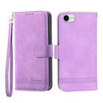Dierfeng Dream Line TPU + Custodia per telefono in pelle PU, For iPhone 6/7/8/SE 2020/SE 2022