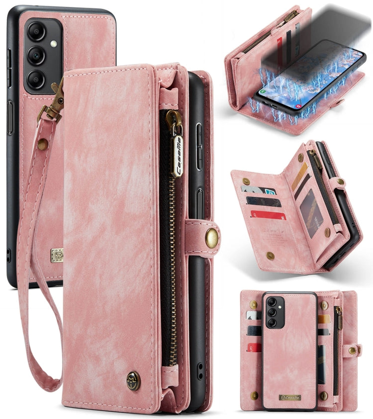CaseMe 008 Custodia per telefono in pelle multifunzionale staccabile, For Samsung Galaxy A14 5G
