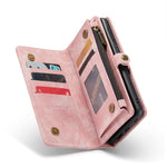 CaseMe 008 Custodia per telefono in pelle multifunzionale staccabile, For Samsung Galaxy A14 5G