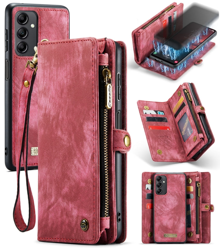 CaseMe 008 Custodia per telefono in pelle multifunzionale staccabile, For Samsung Galaxy A14 5G