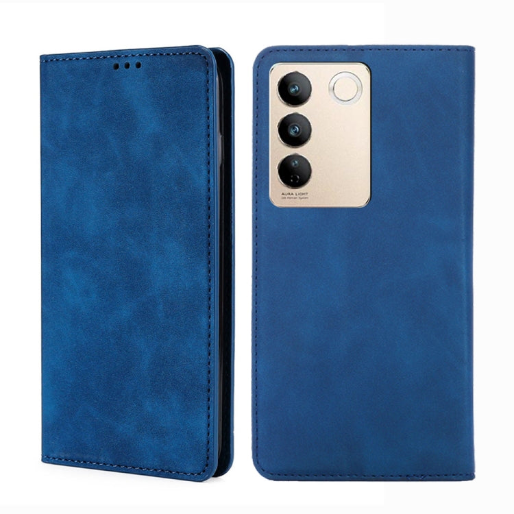 Custodia per telefono in pelle con vibrazione orizzontale magnetica Skin Feel, For vivo S16 / S16 Pro, For vivo Y02 4G, For Fujitsu Arrows N F-51C, For Xiaomi Redmi K60E