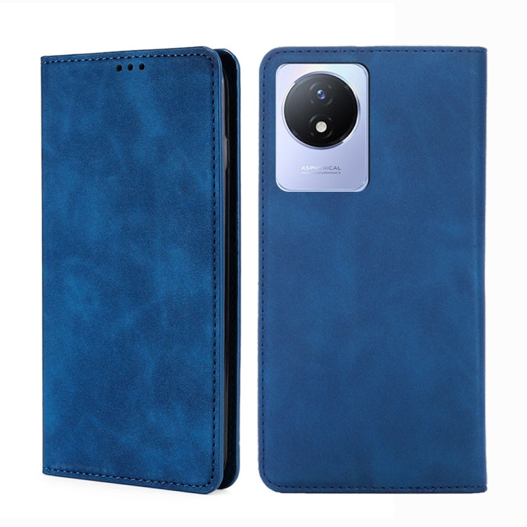Custodia per telefono in pelle con vibrazione orizzontale magnetica Skin Feel, For vivo S16 / S16 Pro, For vivo Y02 4G, For Fujitsu Arrows N F-51C, For Xiaomi Redmi K60E