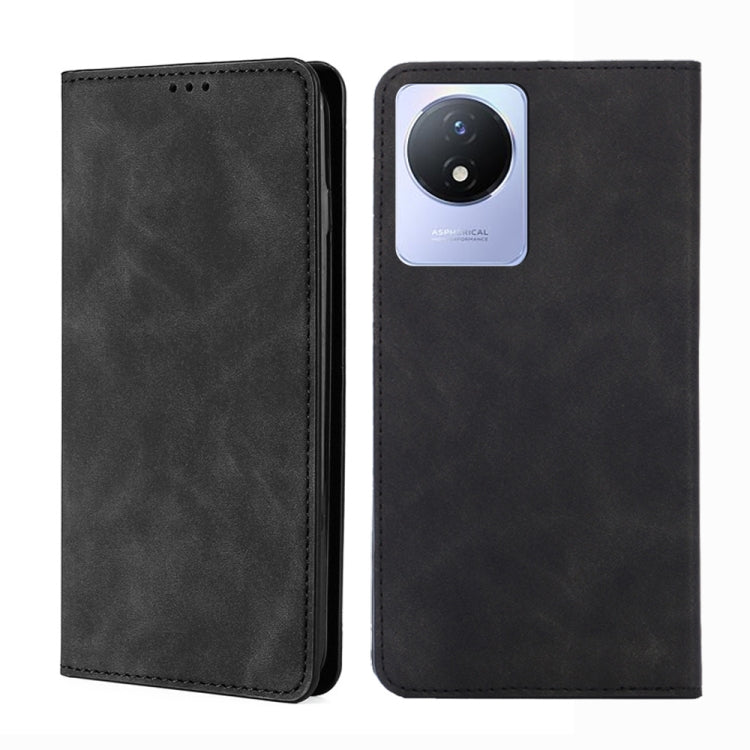 Custodia per telefono in pelle con vibrazione orizzontale magnetica Skin Feel, For vivo S16 / S16 Pro, For vivo Y02 4G, For Fujitsu Arrows N F-51C, For Xiaomi Redmi K60E