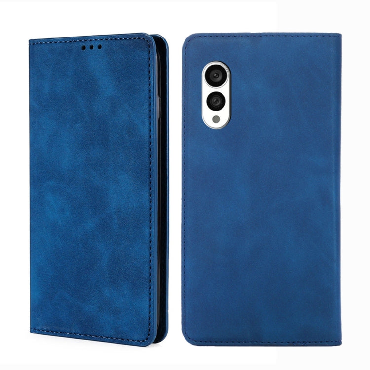Custodia per telefono in pelle con vibrazione orizzontale magnetica Skin Feel, For vivo S16 / S16 Pro, For vivo Y02 4G, For Fujitsu Arrows N F-51C, For Xiaomi Redmi K60E