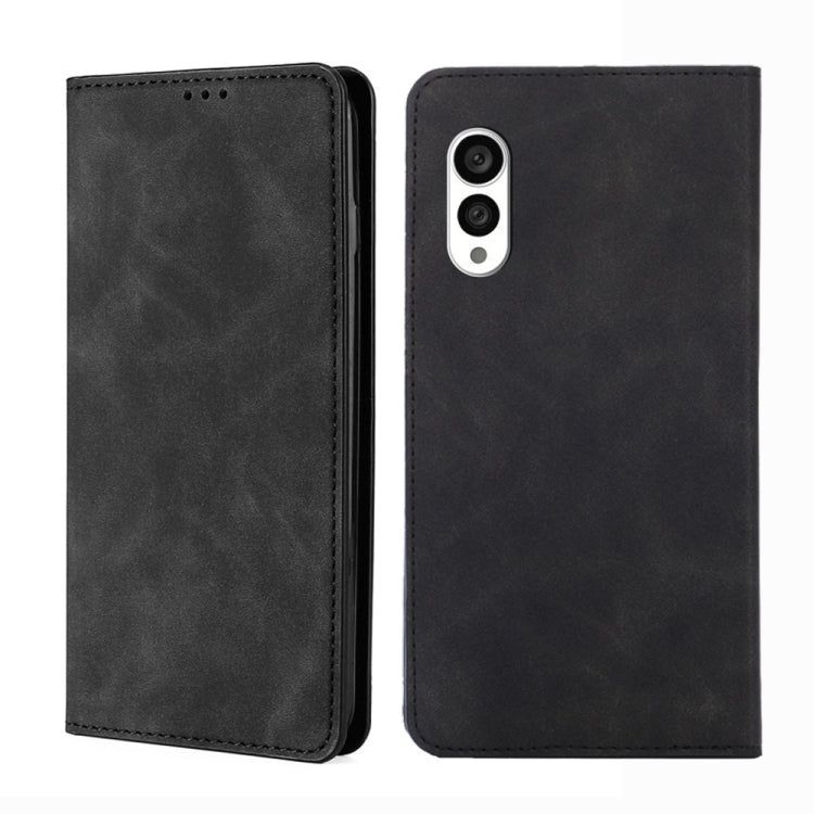 Custodia per telefono in pelle con vibrazione orizzontale magnetica Skin Feel, For vivo S16 / S16 Pro, For vivo Y02 4G, For Fujitsu Arrows N F-51C, For Xiaomi Redmi K60E