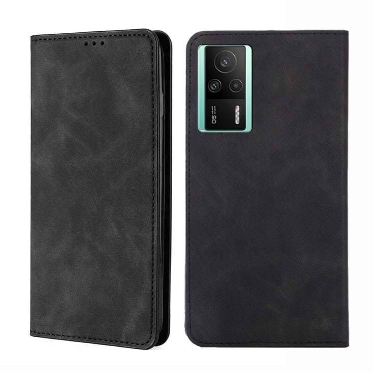 Custodia per telefono in pelle con vibrazione orizzontale magnetica Skin Feel, For vivo S16 / S16 Pro, For vivo Y02 4G, For Fujitsu Arrows N F-51C, For Xiaomi Redmi K60E