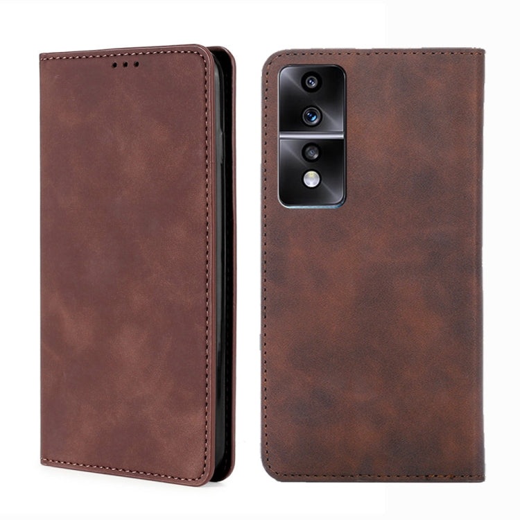 Custodia per telefono in pelle con vibrazione orizzontale magnetica Skin Feel, For Xiaomi Redmi K60 / K60 Pro, For Honor 80 GT, For OnePlus 11