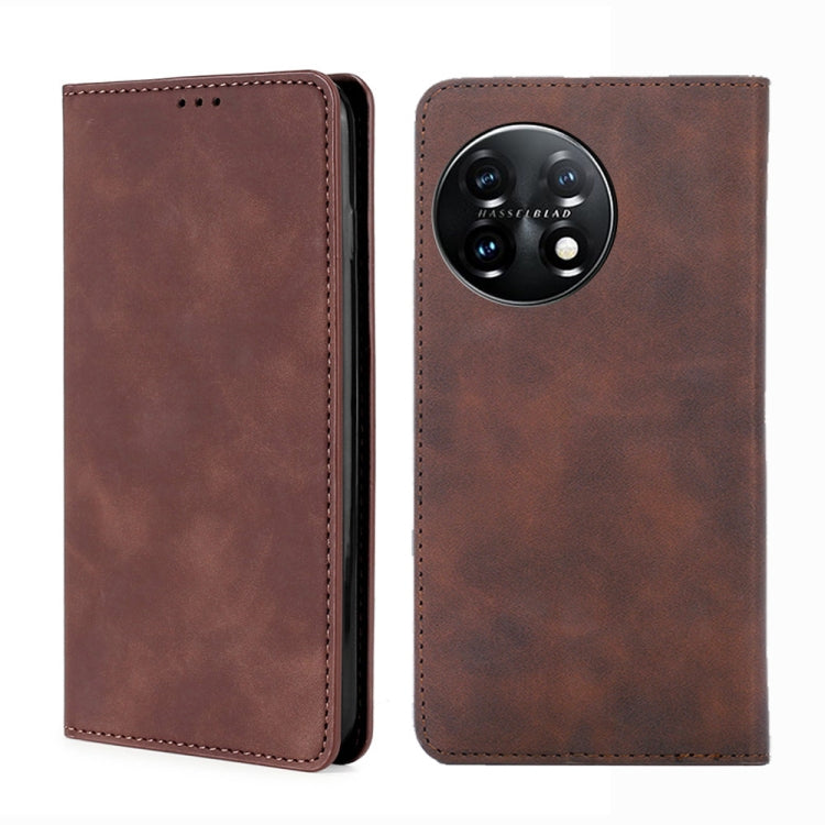 Custodia per telefono in pelle con vibrazione orizzontale magnetica Skin Feel, For Xiaomi Redmi K60 / K60 Pro, For Honor 80 GT, For OnePlus 11