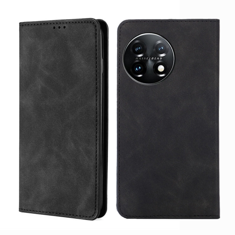 Custodia per telefono in pelle con vibrazione orizzontale magnetica Skin Feel, For Xiaomi Redmi K60 / K60 Pro, For Honor 80 GT, For OnePlus 11