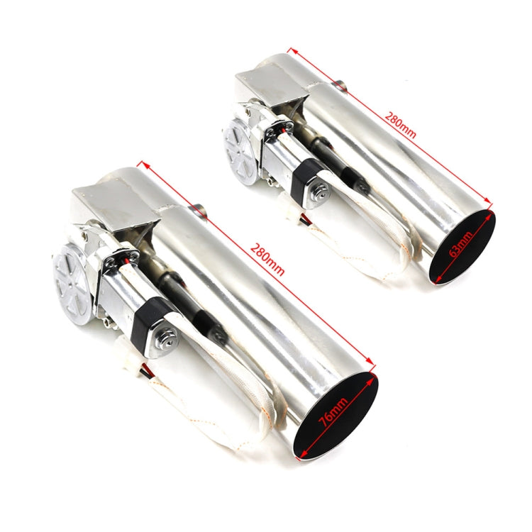 Valvola di scarico elettrica telecomandata per tubo dritto in acciaio inossidabile per auto, 2.5 inch, 3 inch