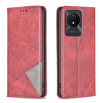 Custodia per telefono in pelle magnetica invisibile prismatica, For vivo Y02 4G, For Xiaomi Redmi 12C, For Xiaomi Redmi K60 / K60 Pro, For Xiaomi Redmi Note 12 Pro+ Global