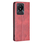 Custodia per telefono in pelle magnetica invisibile prismatica, For vivo Y02 4G, For Xiaomi Redmi 12C, For Xiaomi Redmi K60 / K60 Pro, For Xiaomi Redmi Note 12 Pro+ Global