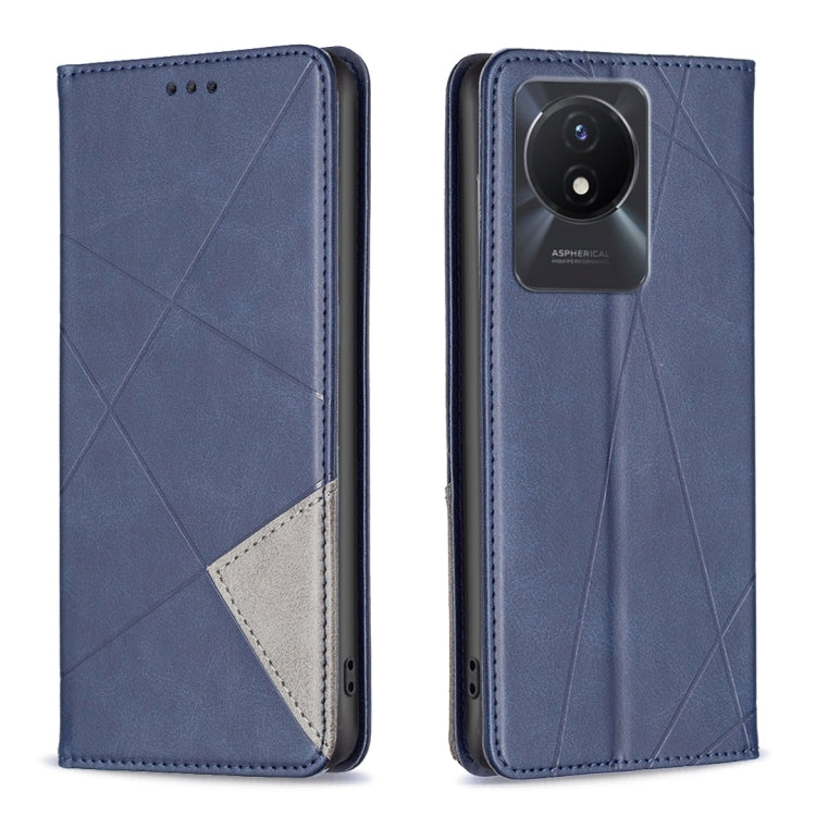 Custodia per telefono in pelle magnetica invisibile prismatica, For vivo Y02 4G, For Xiaomi Redmi 12C, For Xiaomi Redmi K60 / K60 Pro, For Xiaomi Redmi Note 12 Pro+ Global
