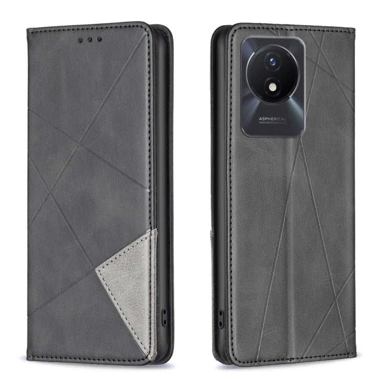 Custodia per telefono in pelle magnetica invisibile prismatica, For vivo Y02 4G, For Xiaomi Redmi 12C, For Xiaomi Redmi K60 / K60 Pro, For Xiaomi Redmi Note 12 Pro+ Global