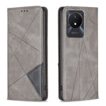 Custodia per telefono in pelle magnetica invisibile prismatica, For vivo Y02 4G, For Xiaomi Redmi 12C, For Xiaomi Redmi K60 / K60 Pro, For Xiaomi Redmi Note 12 Pro+ Global