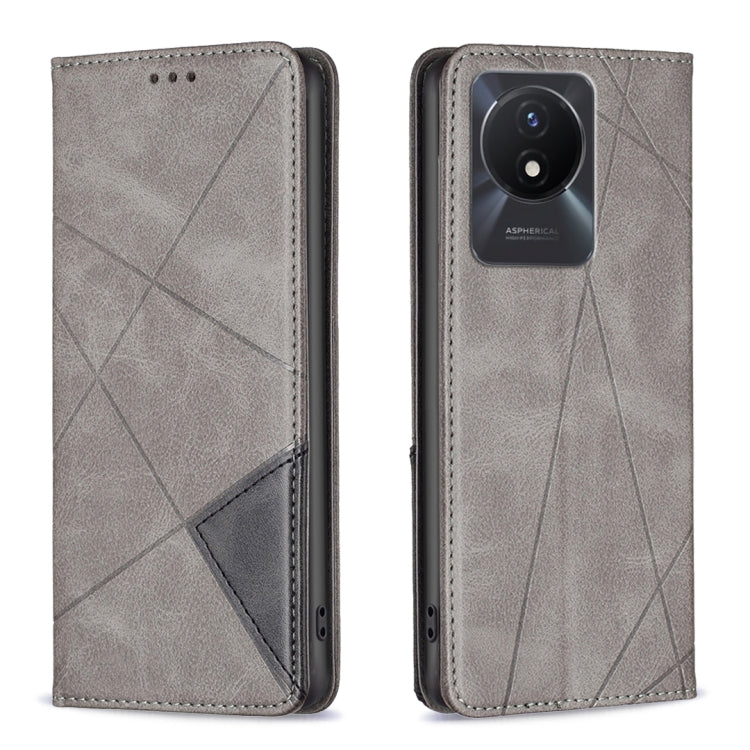 Custodia per telefono in pelle magnetica invisibile prismatica, For vivo Y02 4G, For Xiaomi Redmi 12C, For Xiaomi Redmi K60 / K60 Pro, For Xiaomi Redmi Note 12 Pro+ Global