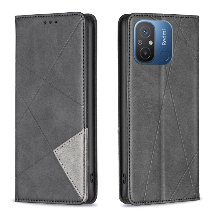 Custodia per telefono in pelle magnetica invisibile prismatica, For vivo Y02 4G, For Xiaomi Redmi 12C, For Xiaomi Redmi K60 / K60 Pro, For Xiaomi Redmi Note 12 Pro+ Global