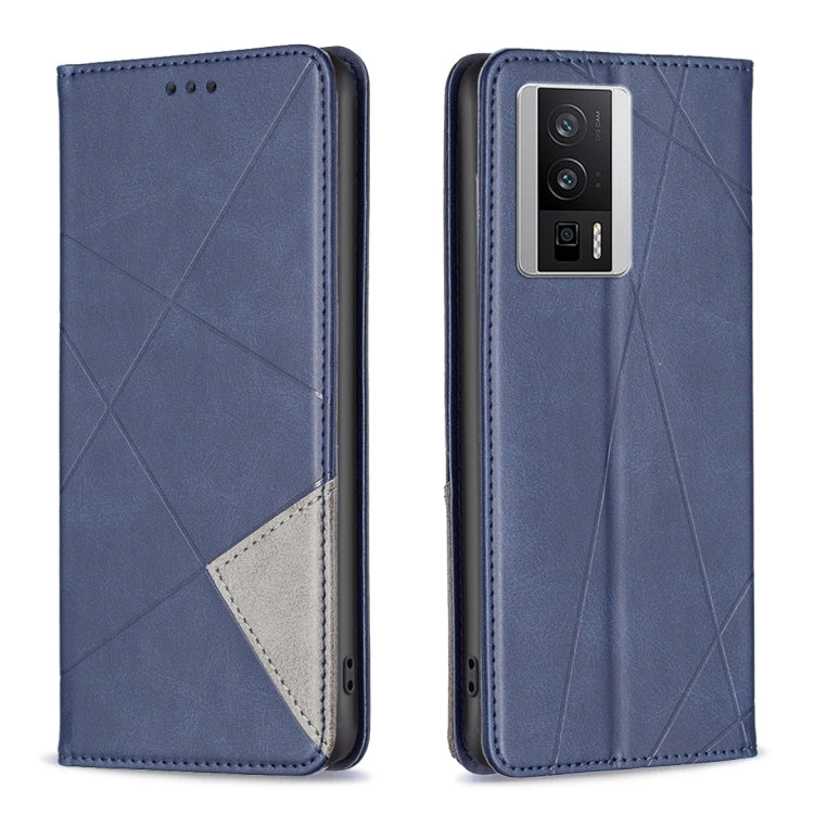 Custodia per telefono in pelle magnetica invisibile prismatica, For vivo Y02 4G, For Xiaomi Redmi 12C, For Xiaomi Redmi K60 / K60 Pro, For Xiaomi Redmi Note 12 Pro+ Global