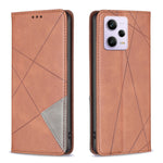Custodia per telefono in pelle magnetica invisibile prismatica, For vivo Y02 4G, For Xiaomi Redmi 12C, For Xiaomi Redmi K60 / K60 Pro, For Xiaomi Redmi Note 12 Pro+ Global