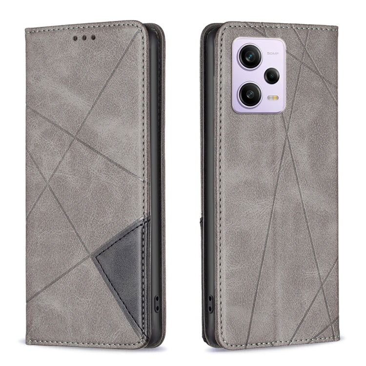 Custodia per telefono in pelle magnetica invisibile prismatica, For Xiaomi Redmi Note 12 Pro 5G Global, For Xiaomi Redmi Note 12 Global