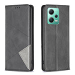 Custodia per telefono in pelle magnetica invisibile prismatica, For Xiaomi Redmi Note 12 Pro 5G Global, For Xiaomi Redmi Note 12 Global