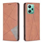 Custodia per telefono in pelle magnetica invisibile prismatica, For Xiaomi Redmi Note 12 Pro 5G Global, For Xiaomi Redmi Note 12 Global