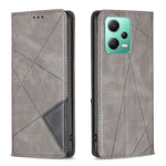 Custodia per telefono in pelle magnetica invisibile prismatica, For Xiaomi Redmi Note 12 Pro 5G Global, For Xiaomi Redmi Note 12 Global