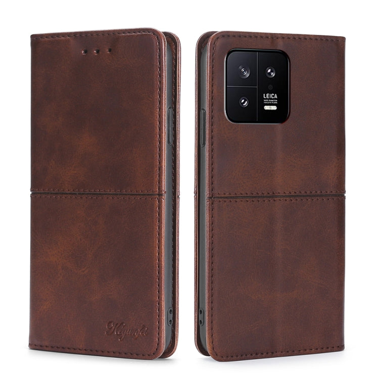 Custodia per telefono in pelle a vibrazione orizzontale magnetica con trama di mucca, For Xiaomi 13, For Xiaomi 13 Pro, For Honor 80 SE, For Google Pixel 7a