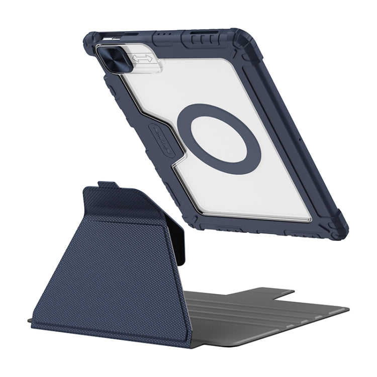 Custodia per tablet multifunzionale in pelle NILLKIN Bumper Snapsafe con slot per penna, For iPad Pro 12.9 2022