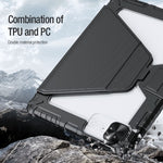 Custodia per tablet multifunzionale in pelle NILLKIN Bumper Snapsafe con slot per penna, For iPad Pro 12.9 2022