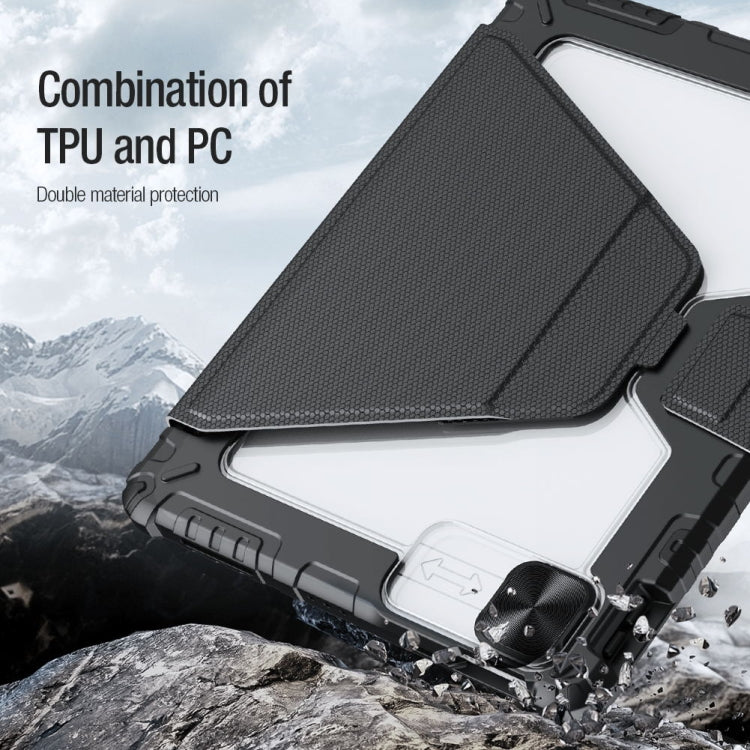 Custodia per tablet multifunzionale in pelle NILLKIN Bumper Snapsafe con slot per penna, For iPad Pro 12.9 2022