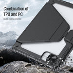 Custodia per tablet multifunzionale in pelle NILLKIN Bumper Snapsafe con slot per penna, For iPad 10th Gen 10.9 2022