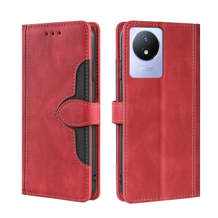 Custodia per telefono in pelle con fibbia magnetica Skin Feel, For vivo S16 / S16 Pro, For vivo Y02 4G, For Fujitsu Arrows N F-51C, For Xiaomi Redmi K60E, For Xiaomi Redmi K60 / K60 Pro, For Honor 80 GT