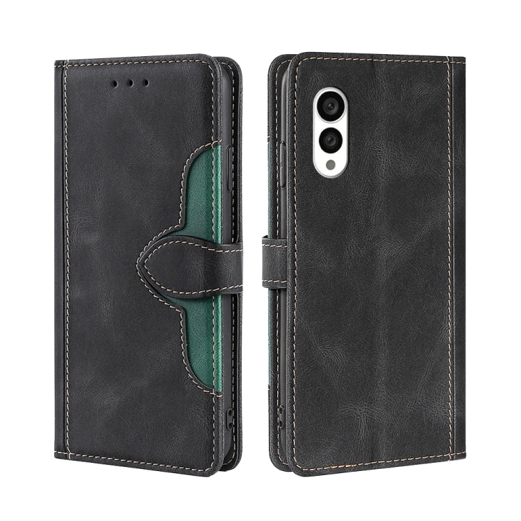 Custodia per telefono in pelle con fibbia magnetica Skin Feel, For vivo S16 / S16 Pro, For vivo Y02 4G, For Fujitsu Arrows N F-51C, For Xiaomi Redmi K60E, For Xiaomi Redmi K60 / K60 Pro, For Honor 80 GT