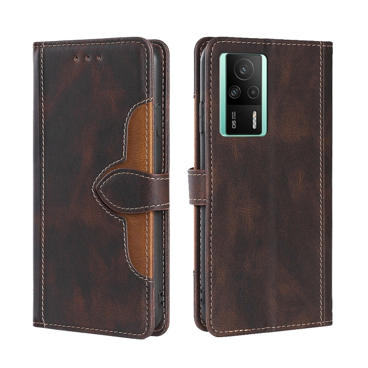 Custodia per telefono in pelle con fibbia magnetica Skin Feel, For vivo S16 / S16 Pro, For vivo Y02 4G, For Fujitsu Arrows N F-51C, For Xiaomi Redmi K60E, For Xiaomi Redmi K60 / K60 Pro, For Honor 80 GT
